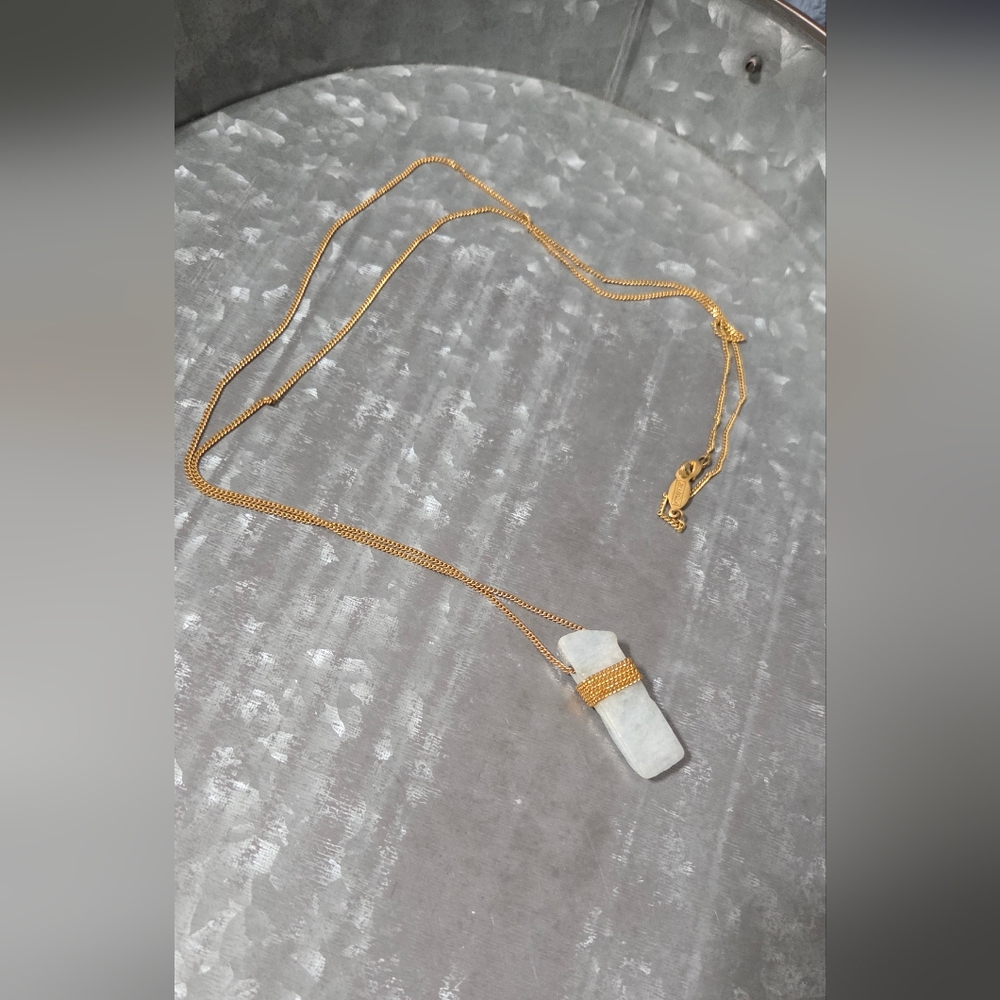 A.V. Max Gold and Stone Pendant Necklace